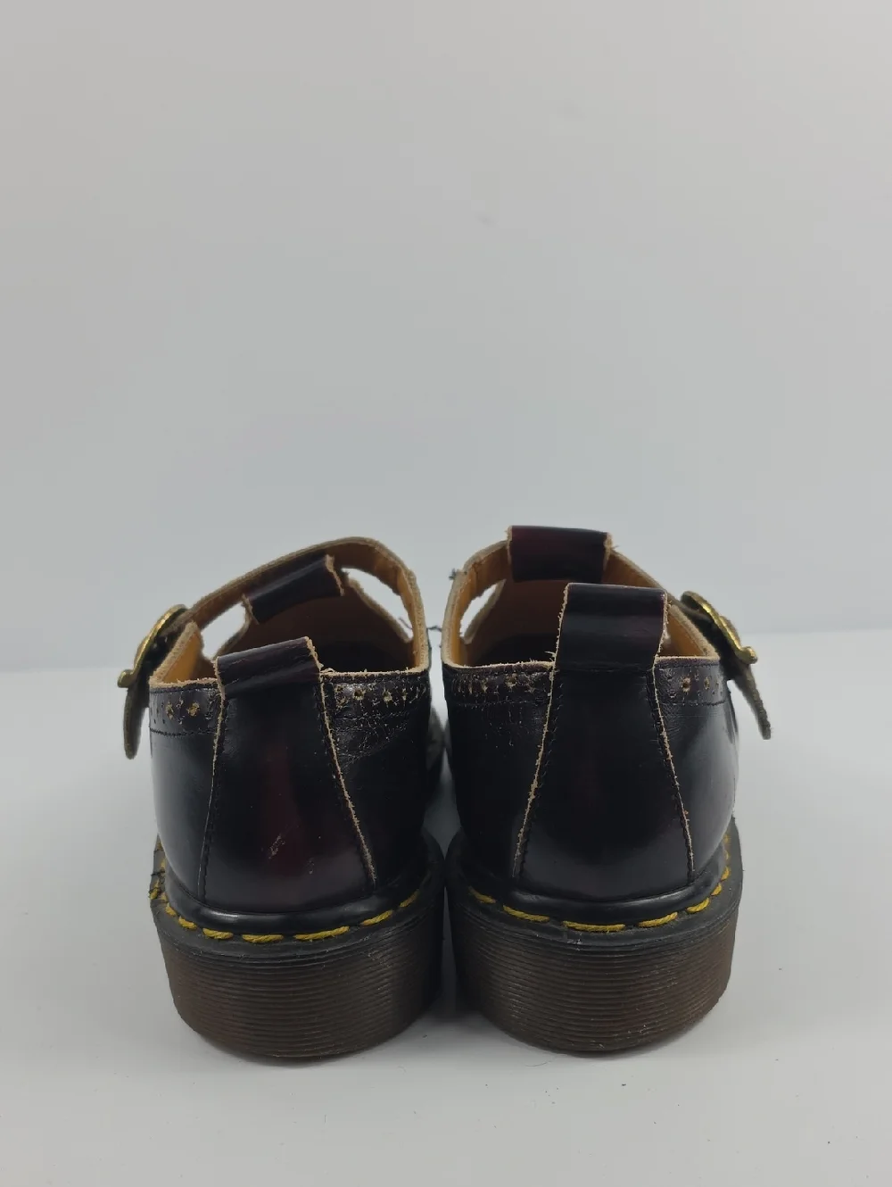 Vintage England 🇬🇧 Dr. Martens Maryjanes Leather Women's Shoes Size UK8- US 10 - Picture 7 of 15